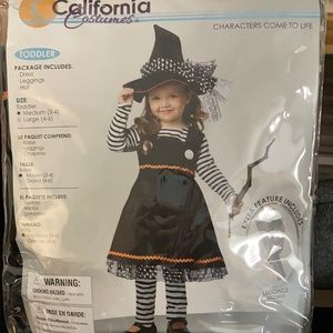 Witch costume - Toddler size 3-4